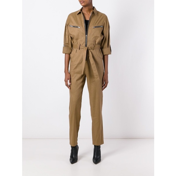 IRO Iggy Jumpsuit Belted Zip Detail Boilersuit 8 - Picture 5 of 8